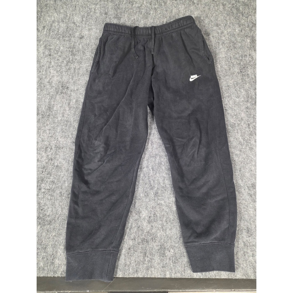 Nike Club Fleece Joggers Mens Medium Black Sweatpants BV2671-010 Cuffed Pants M